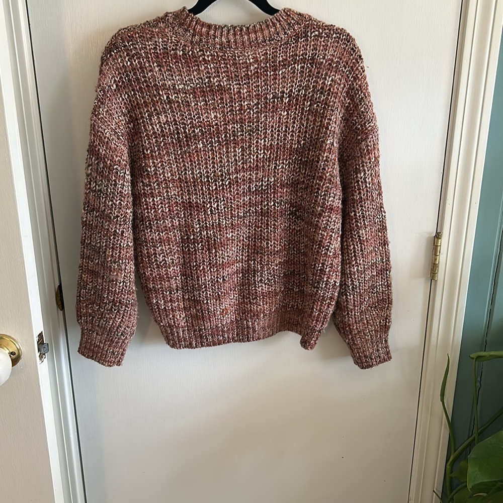 LOFT Multicolored Stitchy Sweater Size medium - Picture 4 of 7